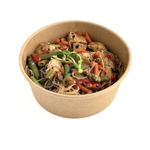 Фунчоза з куркою теріякі та овочами